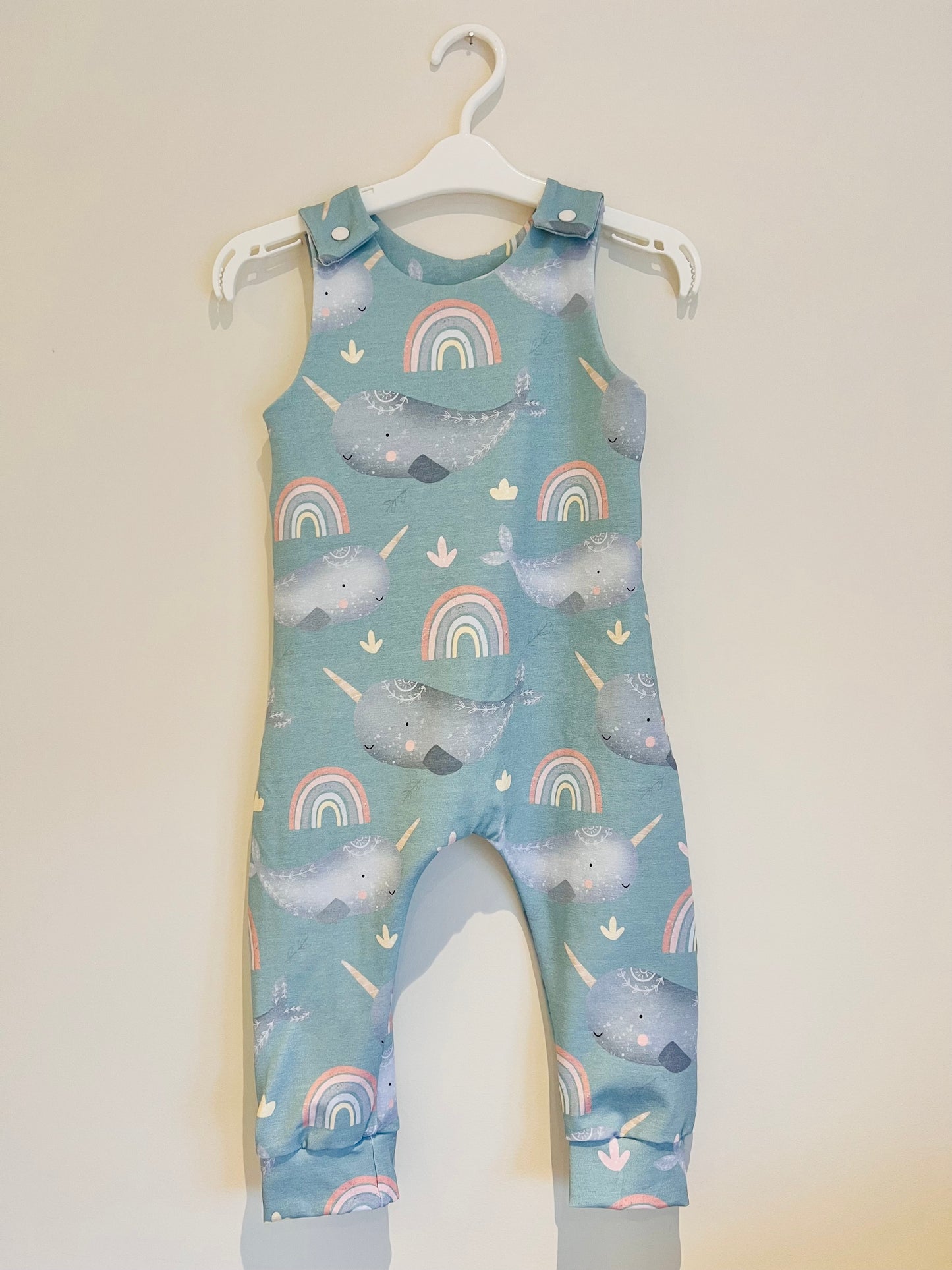 Narwhal print Romper