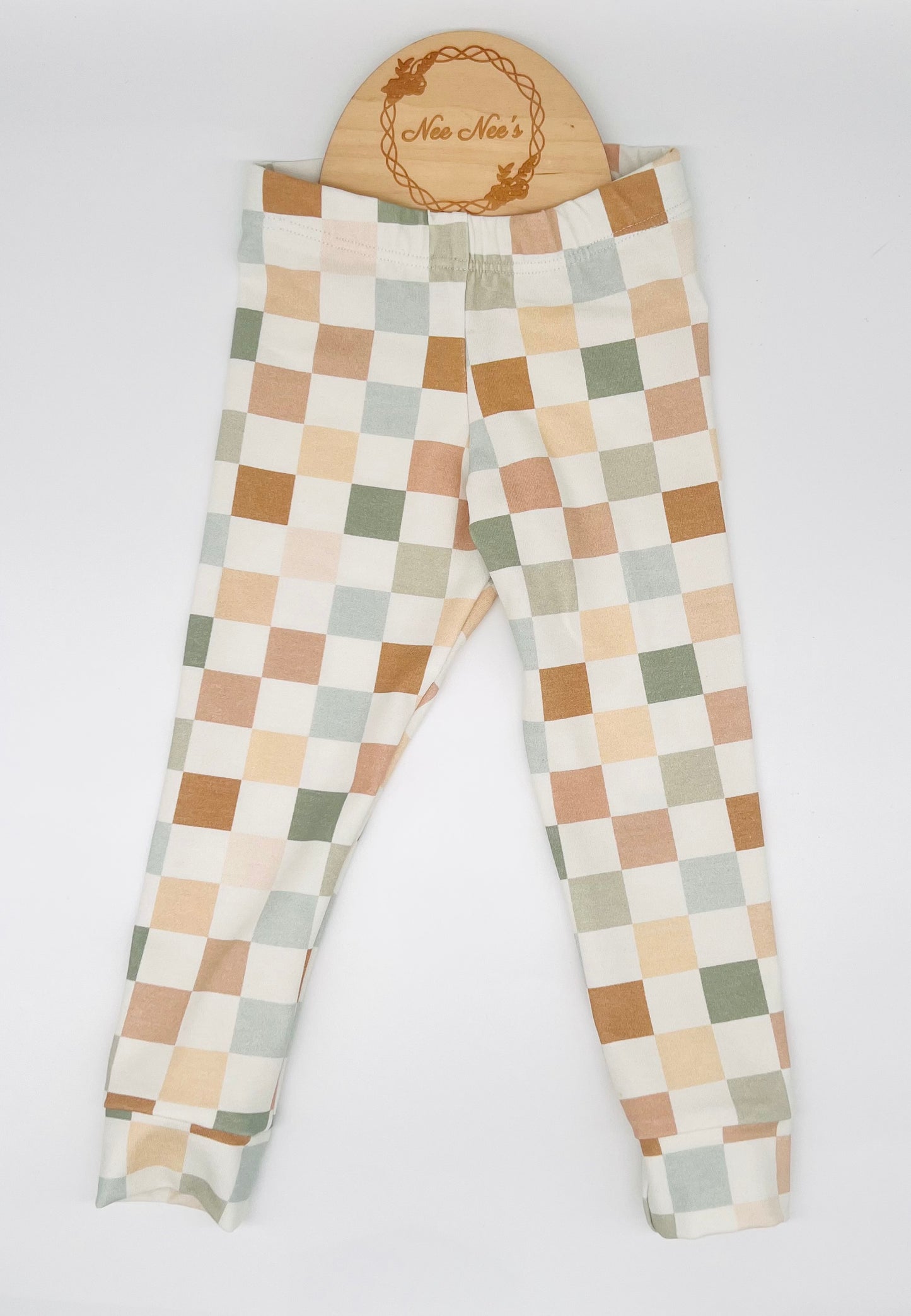NEW -checkered print Leggings