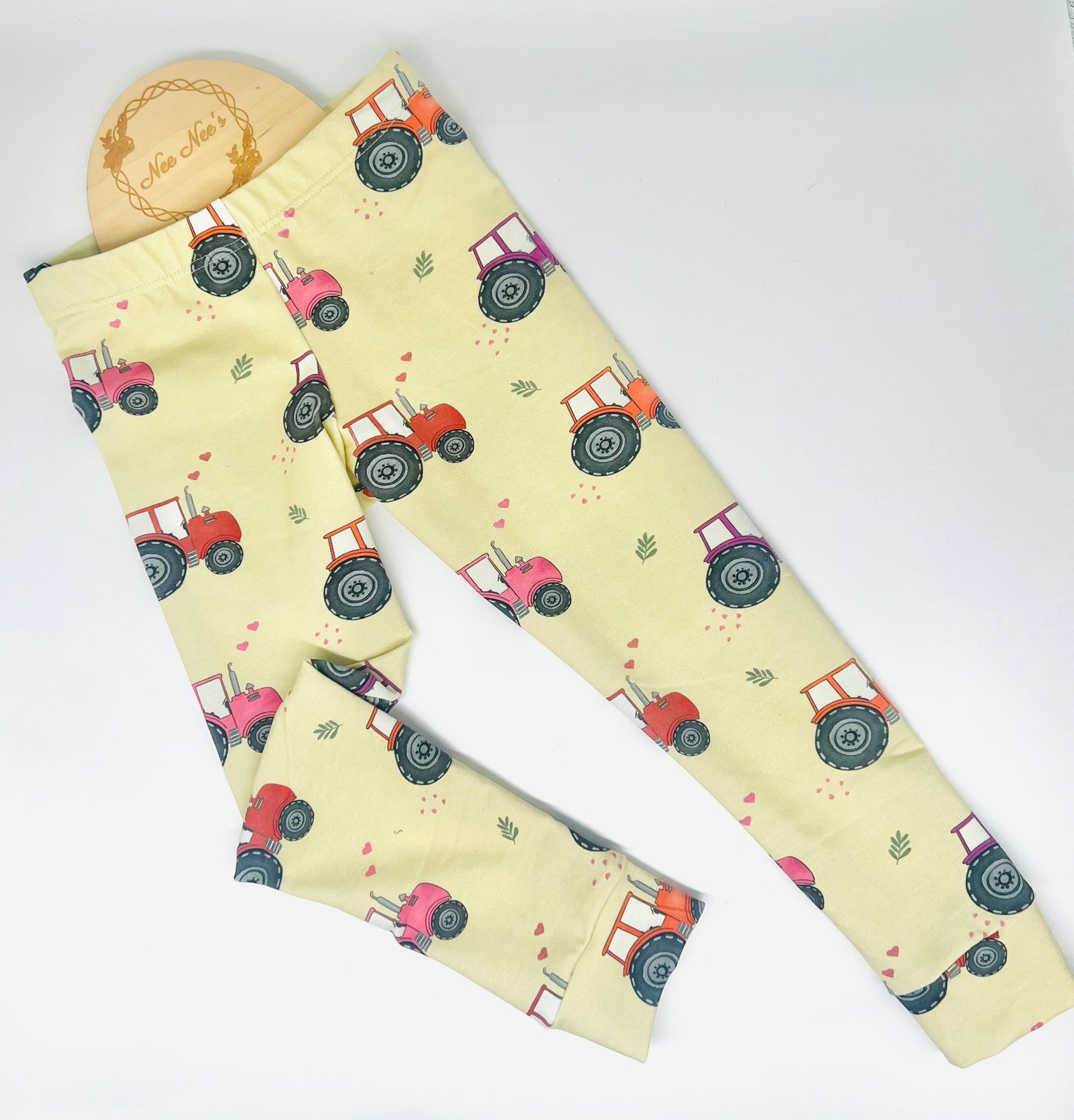 Tractor Print Leggings