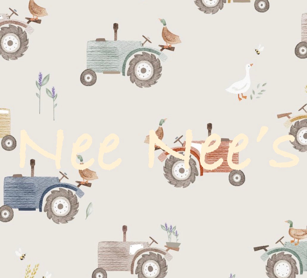 NEW! Vintage Tractor print romper