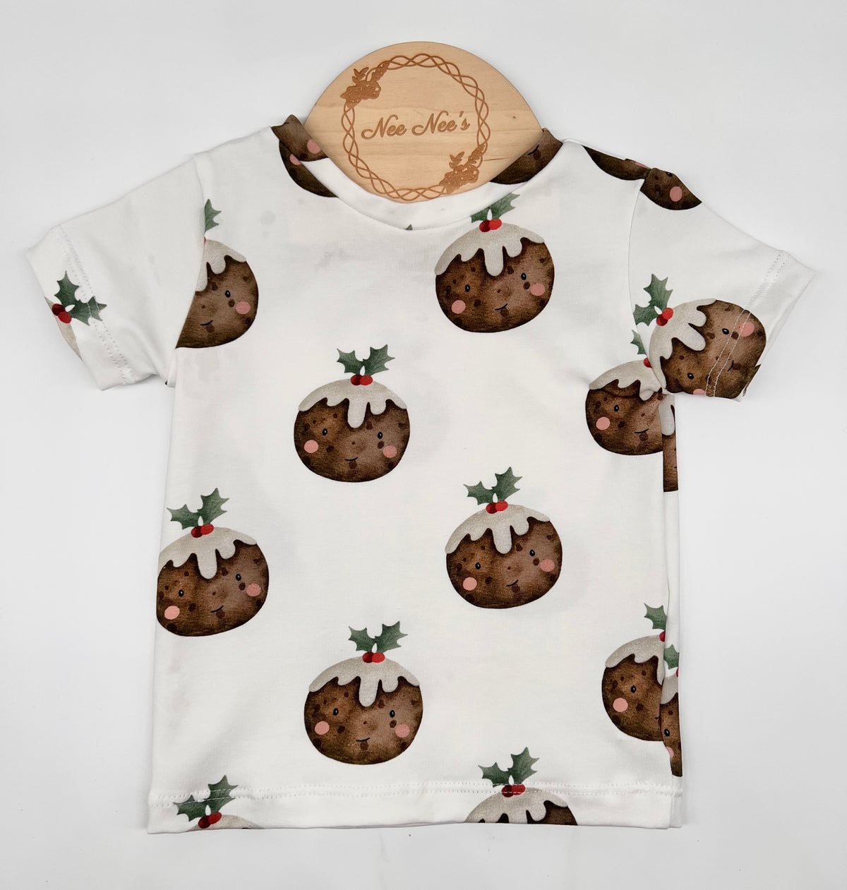 NEW! Christmas Pudding print T-Shirt