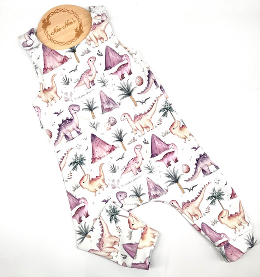 NEW! Watercolour Dinosaur print romper