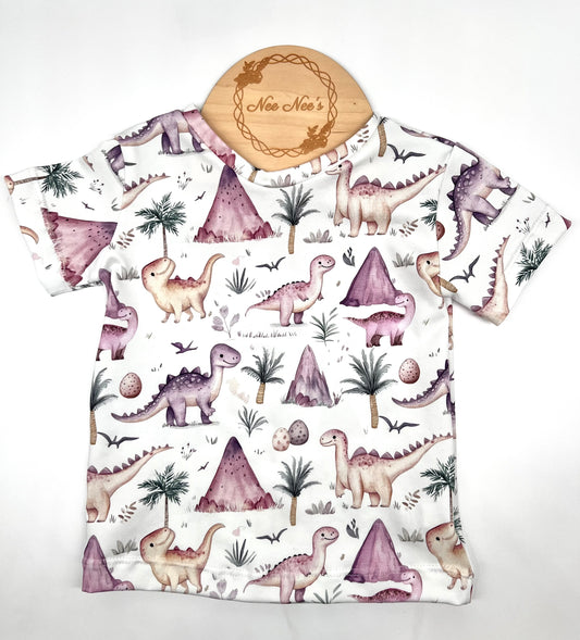 NEW! Watercolour dinosaur print T-Shirt