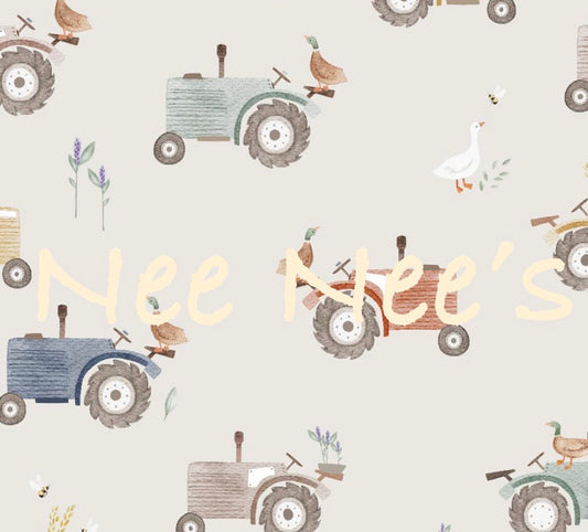 NEW! Vintage Tractor print romper