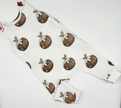 NEW! Christmas Pudding Print Romper