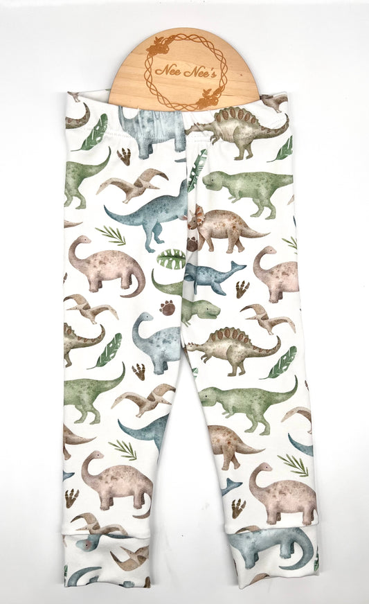 NEW! - Watercolour dinosaurs print Leggings