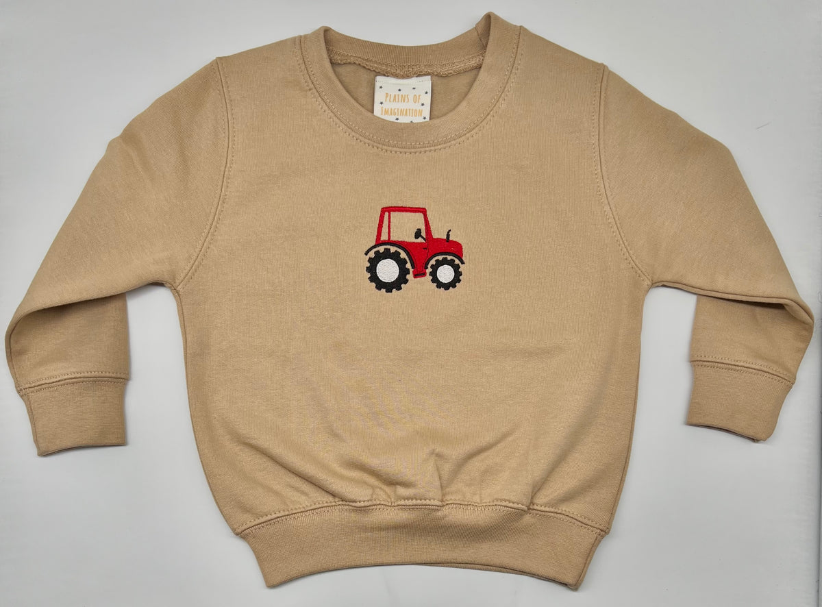 Embroidered Tractor Jumper