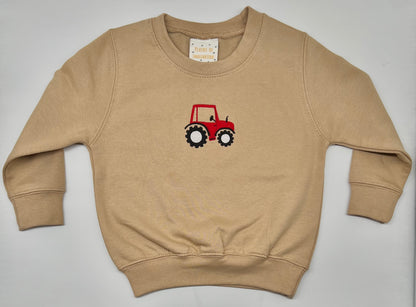 Embroidered Tractor Jumper