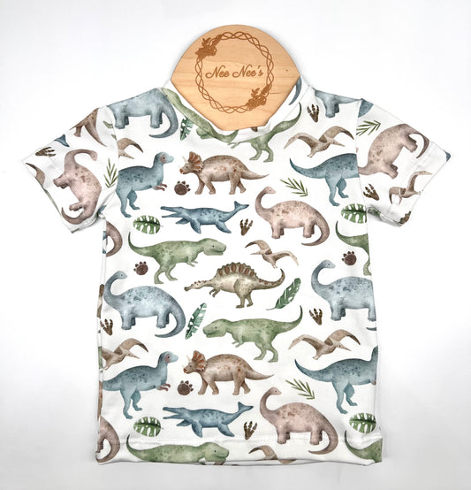 NEW! Watercolour dinosaur print T-Shirt