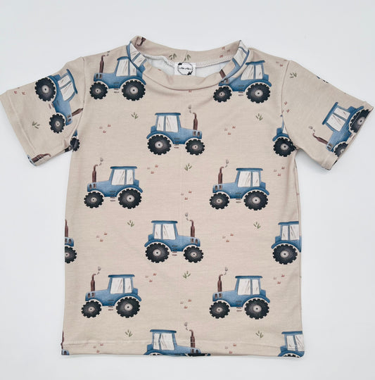 Blue Tractor print T-Shirt