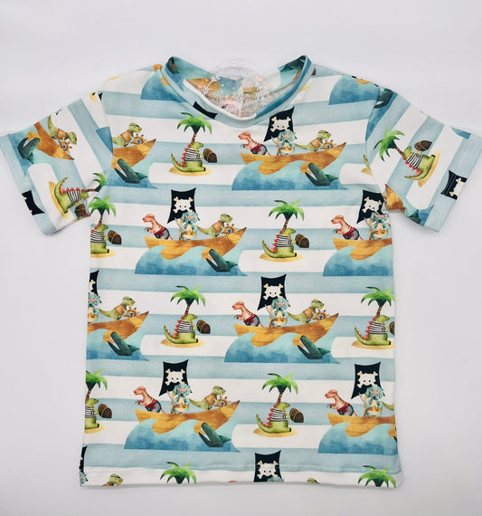 Dino Pirate print T-Shirt