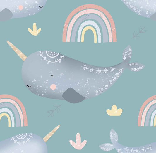 Narwhal Print Flares